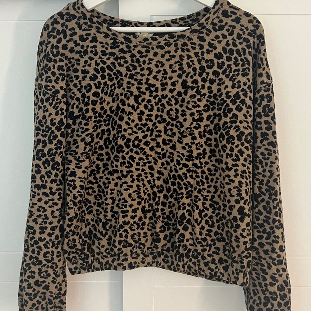 WHiT Cheetah Patterned Sweatshirt
